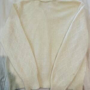 Yarn works angora, Lambswool beaded sweater